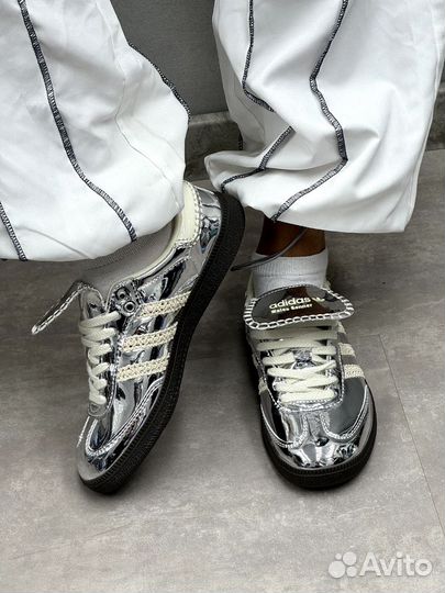 Adidas Samba Wales Bonner Silver зеркальные