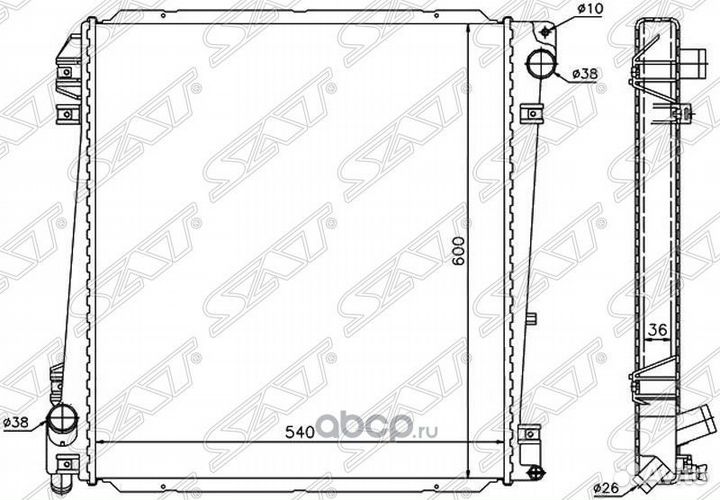 Радиатор основной Ford Explorer 2001-2011