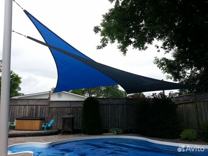 Солнцезащитный навес Теневой парус треугольный