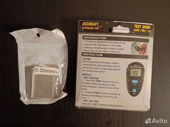 Толщиномер прибор измерения толщины краски