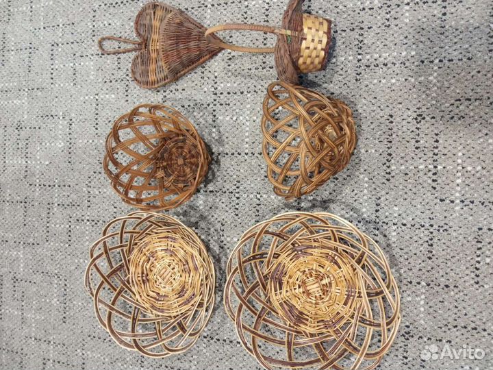 Корзинки плетеные интерьерные