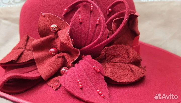 Шляпа фетровая женская