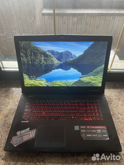 Игровой ноутбук msi ge 72 6qd apache pro