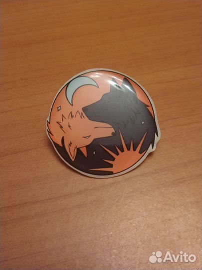 Открытка, пин сероволк зин