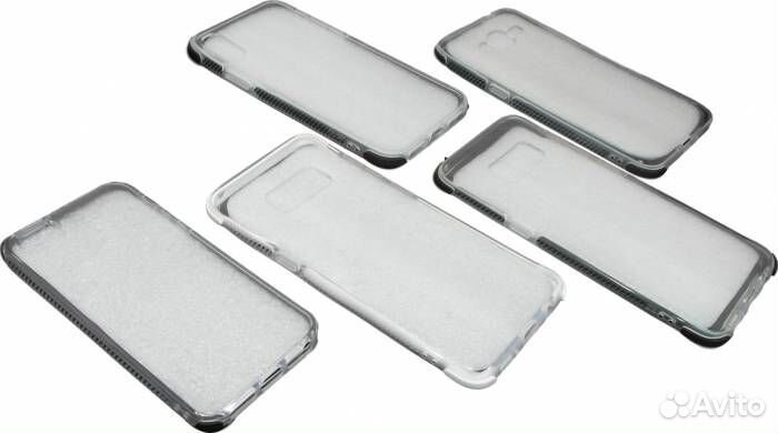 Клип кейс составной для Samsung S8 Белый, тонкий, мягкая база + жесткие вставки