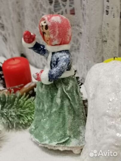 Ватная ёлочная игрушка 