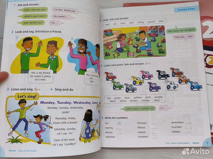 Family and friends starter, 1, 2, 3, 4, 6