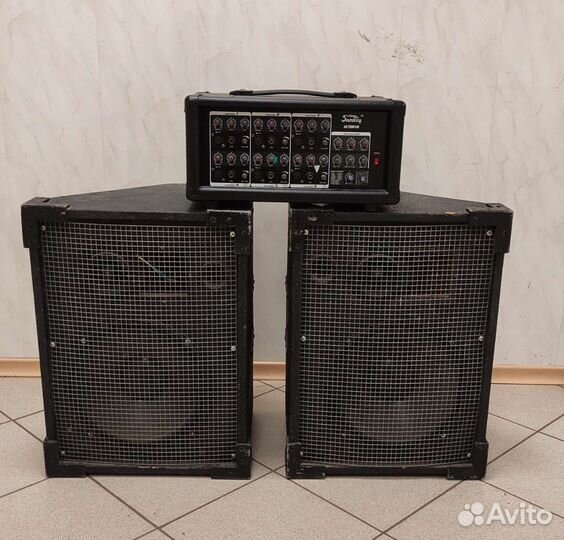 Акустические колонки, пульт