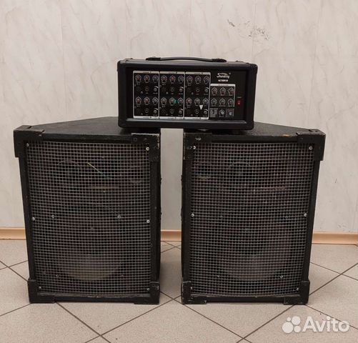 Акустические колонки, пульт