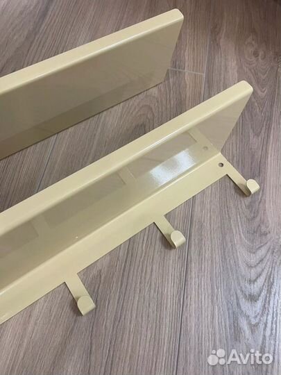 Полка Комплект полок 2 шт, с крючками металл