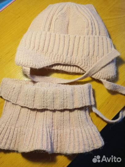 Детская шапка+манишка