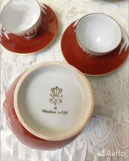 Сервиз кофейный Фарфор ГДР