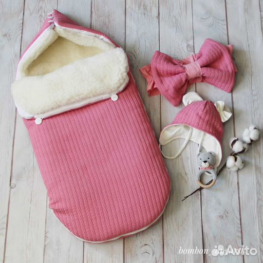 Комплект на выписку для девочки зима