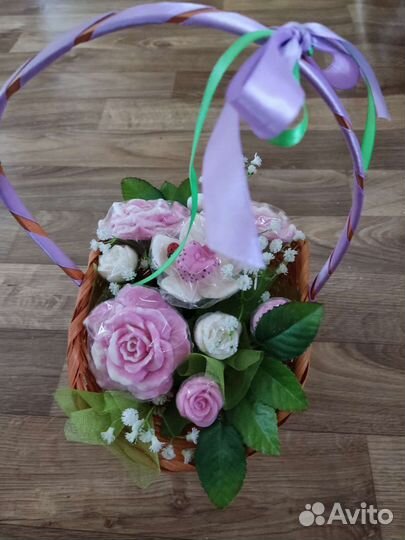 Букет цветов из мыла