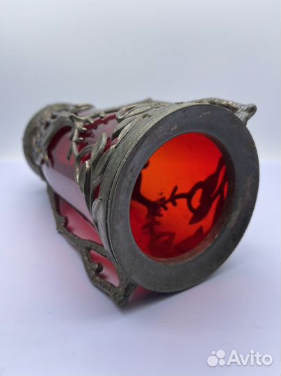 Ваза СССР стекло металл