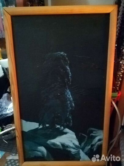 Картина Монро, зимний пейзаж, постер ретро 78 год