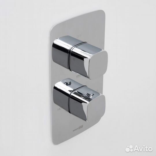 Встраиваемый смеситель для ванны и душа wasserkraft Naab с термостатом 8644 Thermo