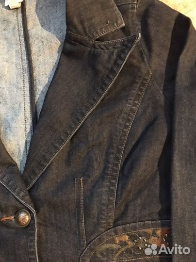 Джинсовая куртка пиджак джинсовка