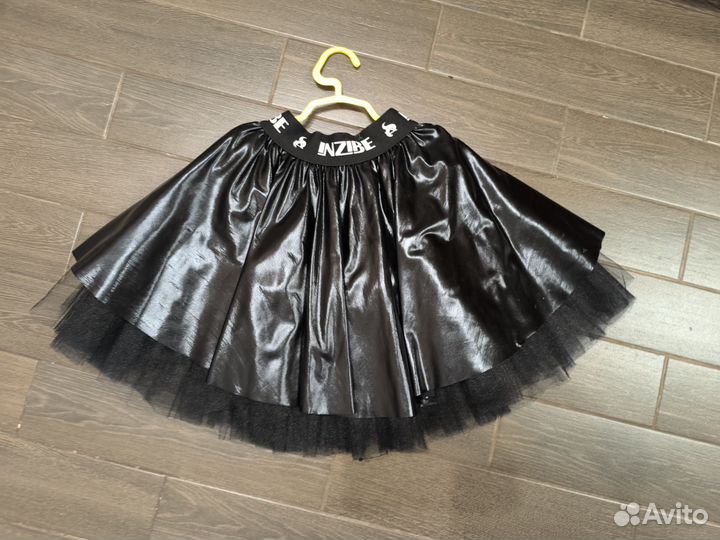 Юбка inzibe disco, черный/черный, 128-134