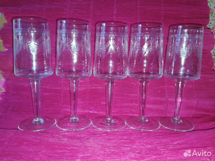 Стеклянная и хрустальная посуда СССР