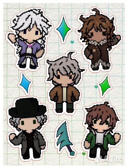 Стикерпаки а5 и наклейки 50*50 мм