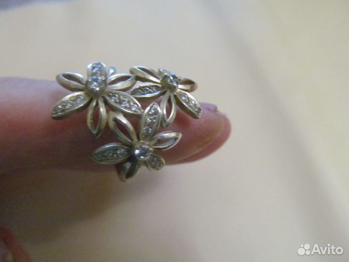 Серебряные серьги, кольца