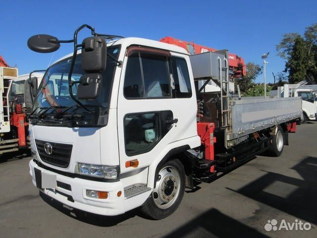 Бортовой грузовик Nissan Diesel с КМУ UNIC, 2007