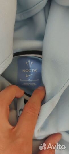 Зипка nike tech fleece nocta голубая