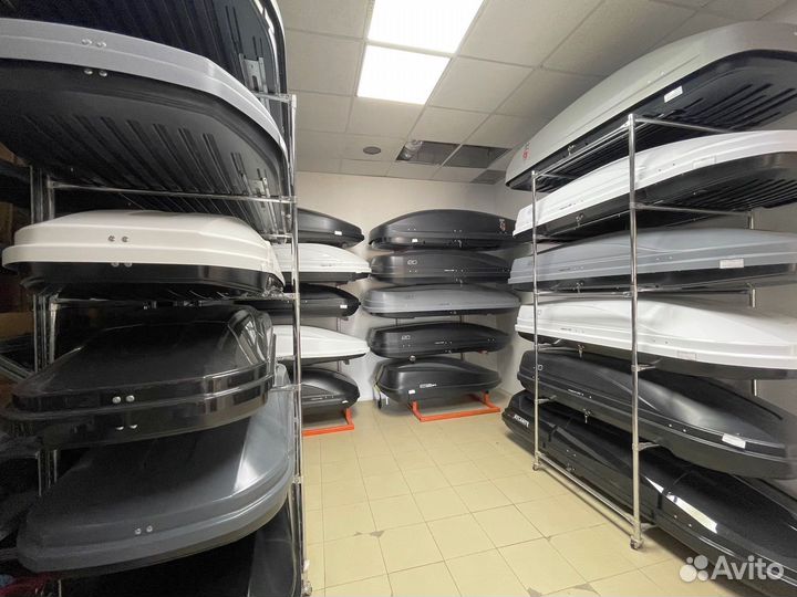 Бокс автомобильный Магнум 390 (серый карбон)