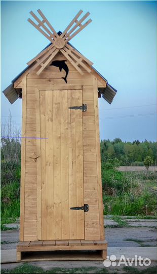 Дачный туалет с установкой SUN340