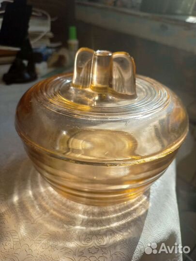 Набор посуды СССР, карамельно-розовый цвет