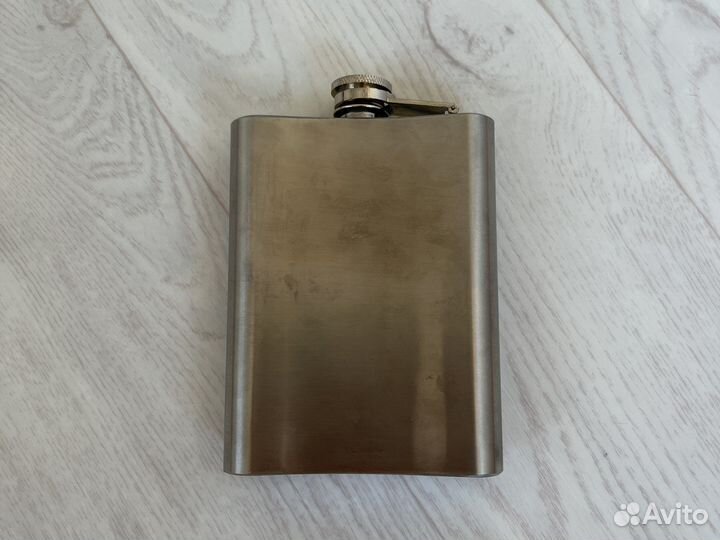 Новая фляжка металлическая нержавеющая сталь