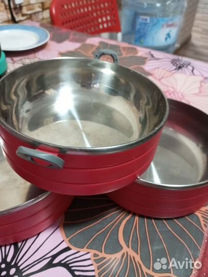 Контейнер для еды 3 миски