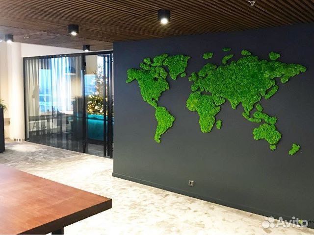 Вертикальное озеленение. Мох. Фитостена. Мебель