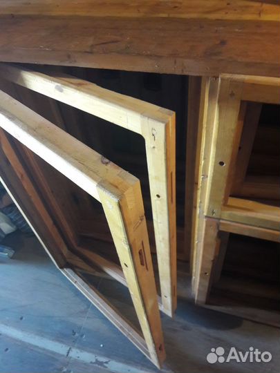 3 шт. новые оконные рамы деревянные 117*117