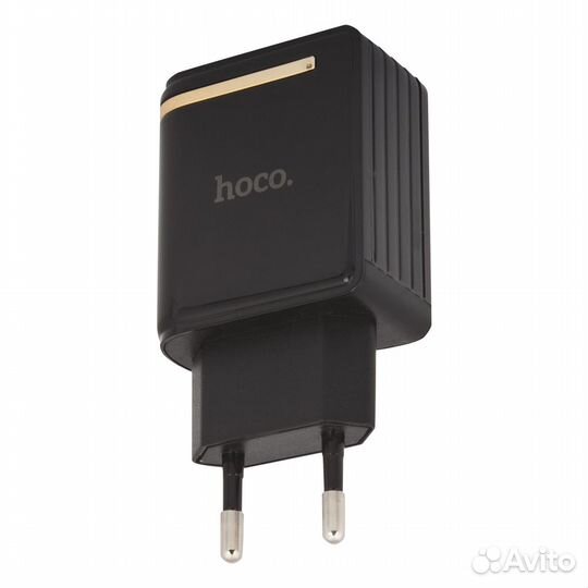 Блок питания hoco C39A с 2 USB портами 2,4A черный