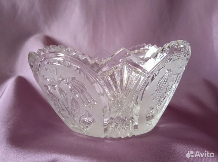 Хрустальная Ваза Салатник Малый СССР