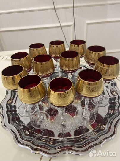 Фужеры рюмки Богемия