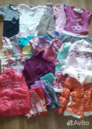 Вещи на девочку пакетом р.104