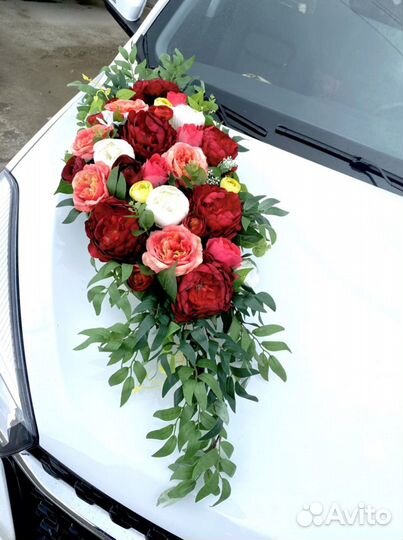 Свадебное украшение на машину аренда