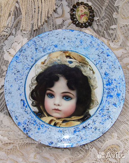 Декоративные тарелки. Стекло. Диаметр 23 см