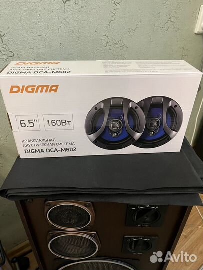 Новые автомобильные колонки Digma M602 16-17 см