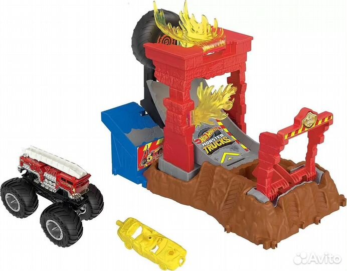 Hot Wheels Monster Trucks Испытание огнем HNB90