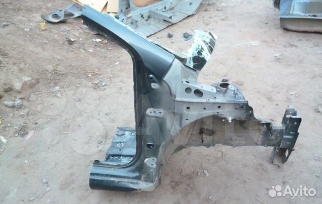 Peugeot 107 лонжерон правый со стойкой