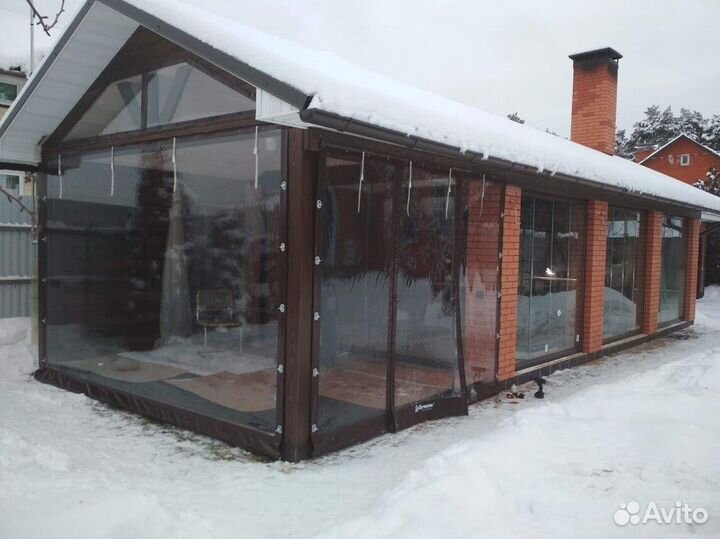 Мягкие окна на террассу в Новопетровское