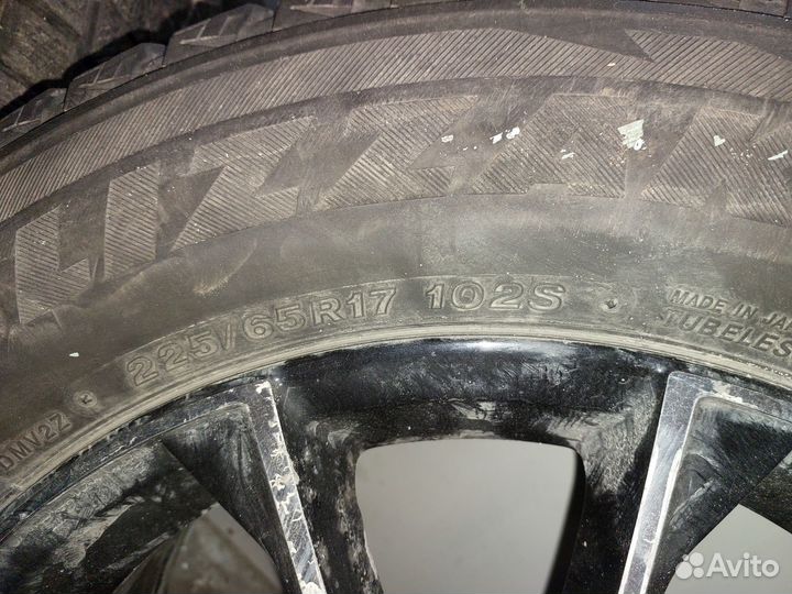 Литые диски r17 на mazda c резиной 225/65/17