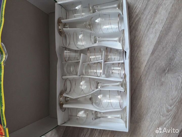 Новый набор фужеры стопки