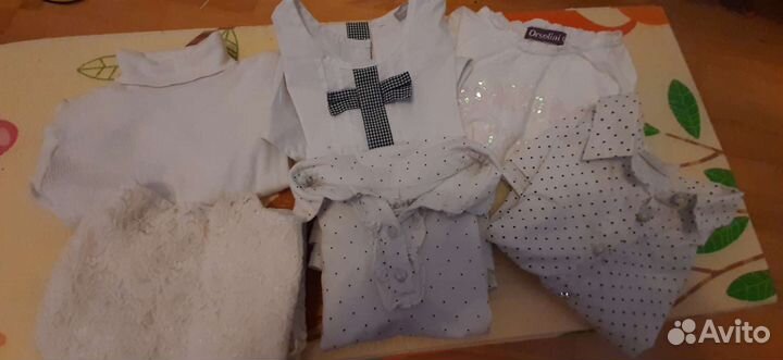 Блузка белая детская