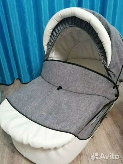 Коляска roan 2в1 экокожа + комплект