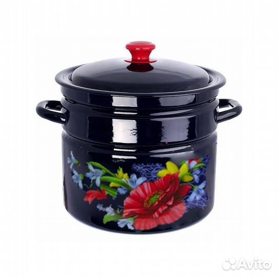 Кастрюля 10,0 л цил.борт Апрель бостон